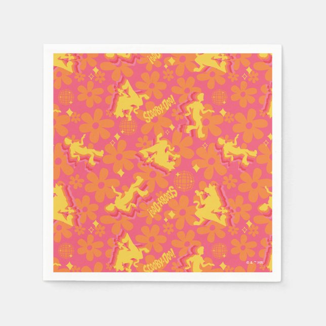 Servilleta De Papel Groovy Disco Scooby-Doo Pattern (Anverso)