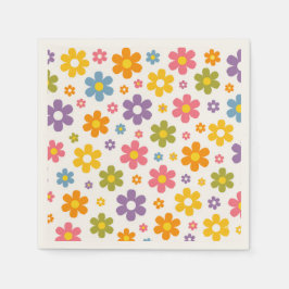 Servilleta De Papel Groovy Flower Power