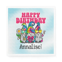 Groovy Gnomes Rainbow Tie Dye Birday Party