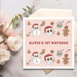 Servilleta De Papel Groovy Hippie Santa Navidades