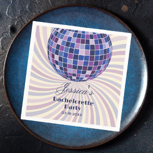 Servilleta De Papel Groovy Last Disco Bachelorette de Retro 70