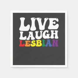 Servilleta De Papel Groovy Live Laude Orgullo LGBT Lesbiana