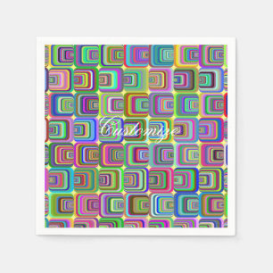 Servilleta De Papel Groovy psicodélico estilo hippie Thunder_Cove