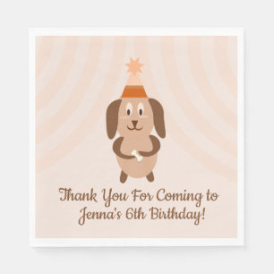 Servilleta De Papel Groovy Puppy Birthday Party