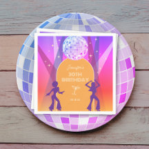 Groovy Retro 70's Disco 30 Fiesta de cumpleaños