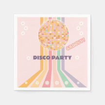 Groovy Retro Daisy Disco Cumpleaños