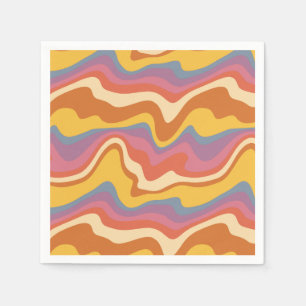 Servilleta De Papel Groovy Retro Pattern