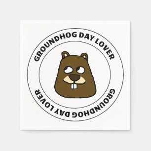 Servilleta De Papel Groundhog Day Lover