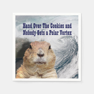 Servilleta De Papel Groundhog Day Polar Vortex