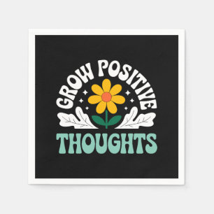 Servilleta De Papel Grow Positive Thoughts - Floral Inspiradora (10)