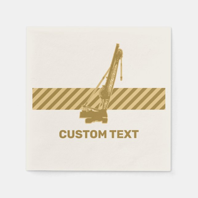 Servilleta De Papel Grúa de construcción (Anverso)