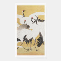 Grúas japonesas de rebaño Vintage Pájaro Rico Clás