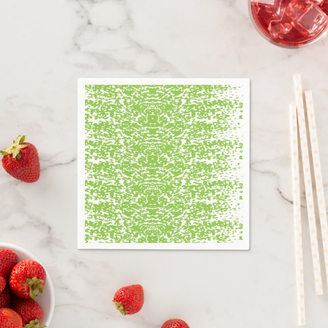 Servilleta De Papel Grunge Lime Green Pattern - Summer Abstract Decor (In situ)