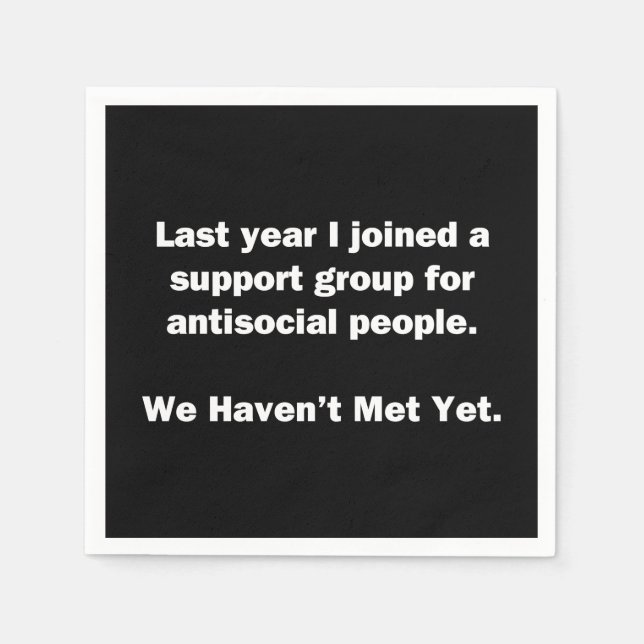 Servilleta De Papel Grupo antisocial (Anverso)
