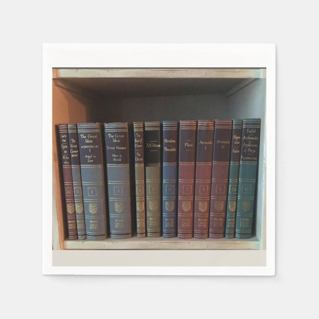 Servilleta De Papel grupo de libros literarios (Anverso)