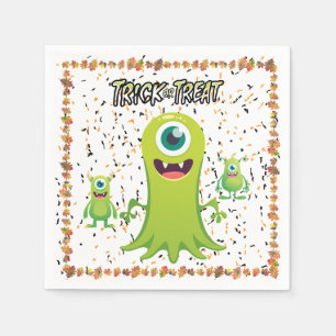 Servilleta De Papel Grupo espeluznante de monstruos de limo de Hallowe