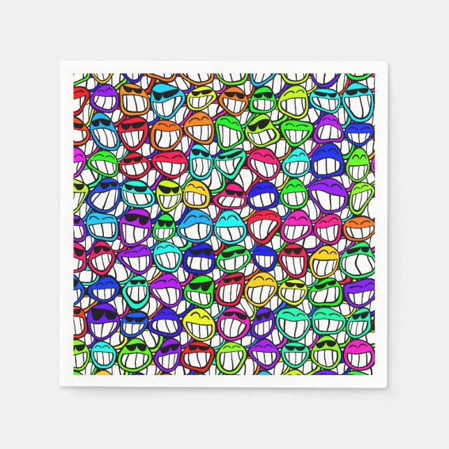 Servilleta De Papel GRUPO Guay SMILING FACES + tu idea (Anverso)