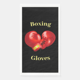 Servilleta De Papel Guantes de boxeo Diseño Toallas invitadas