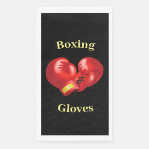 Servilleta De Papel Guantes de boxeo Diseño Toallas invitadas