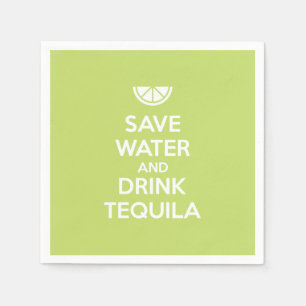 Servilleta De Papel Guardar agua y beber tequila