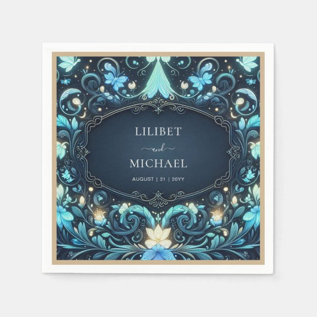 Servilleta De Papel Guardar la fecha Fairycore Iluminación de cuento d (Anverso)