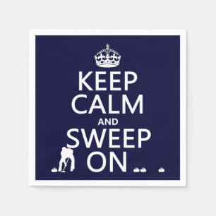 Servilleta De Papel Guarde la calma y bárrala en (encrespándose)