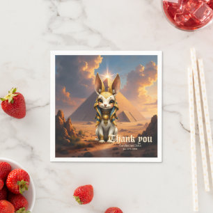 Servilleta De Papel Guardián Iluminado: Conejito Reliquia del Desierto