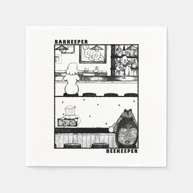 Servilleta De Papel Guardianes y apicultores (Anverso)