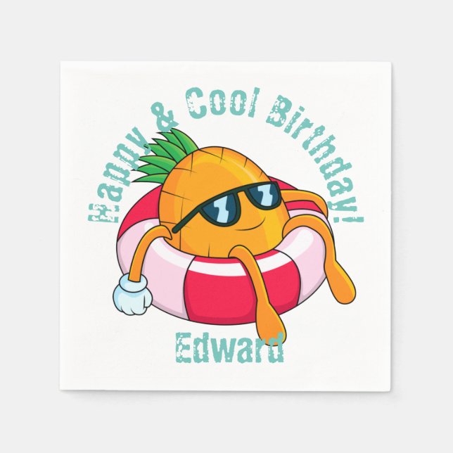 Servilleta De Papel Guay Chill Pineapple (Anverso)