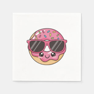 Servilleta De Papel Guay Donut con gafas de sol