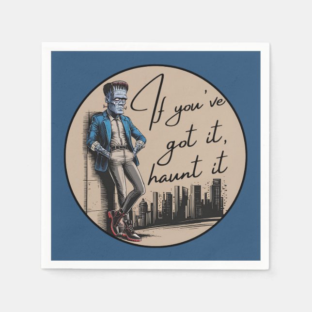 Servilleta De Papel Guay Frankenstein si lo tienes, atójalo (Anverso)