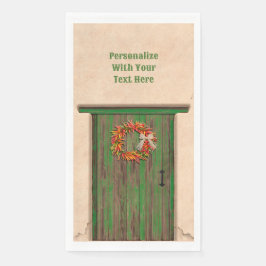 Servilleta De Papel Guerra del Suroeste de Chile en la puerta rústica 