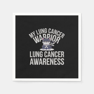 Servilleta De Papel Guerrero de Cáncer de Pulmón de Gato Cuto - Mostra