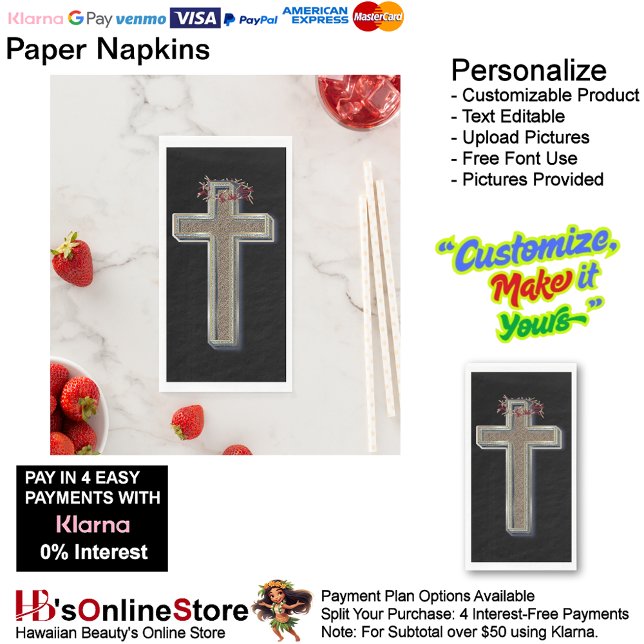 Servilleta De Papel Guest towel Paper Napkins Black Background (Cross Biblical Faith Religion Black Background Paper Guest Towels.)