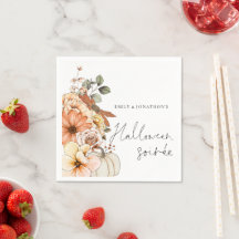 Guión de calabaza floral otoño Halloween Soirée