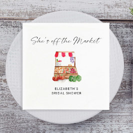 Servilleta De Papel Guión de Despedida de Soltera Personalizado Fuera 