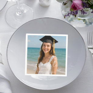 Servilleta De Papel Guión de foto de fiesta de graduación