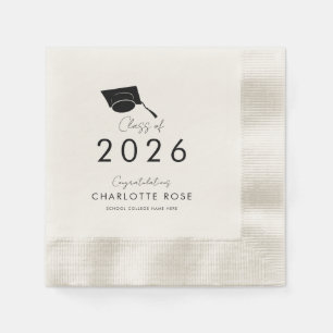 Servilleta De Papel Guión de graduación 2026 Papel para fiesta de grad