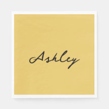 Guión dorado simple personalizado