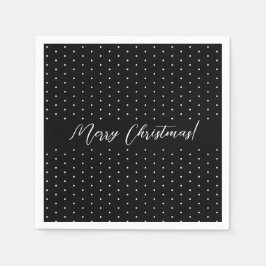 Servilleta De Papel Guión elegante negro