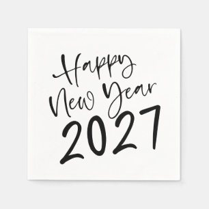 Servilleta De Papel Guión Feliz Año Nuevo 2026
