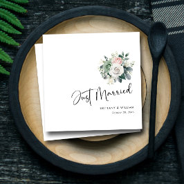 Servilleta De Papel Guión minimalista con elegante Boda Eucalyptus