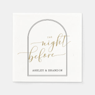 Servilleta De Papel Guión Mínimo Básico  La Noche Antes Servilletas