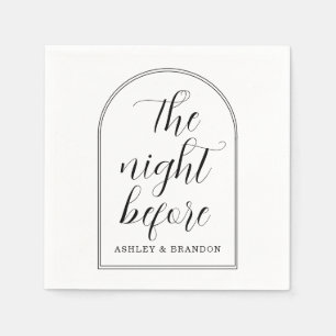 Servilleta De Papel Guión mínimo La Noche Antes De Las Toallas