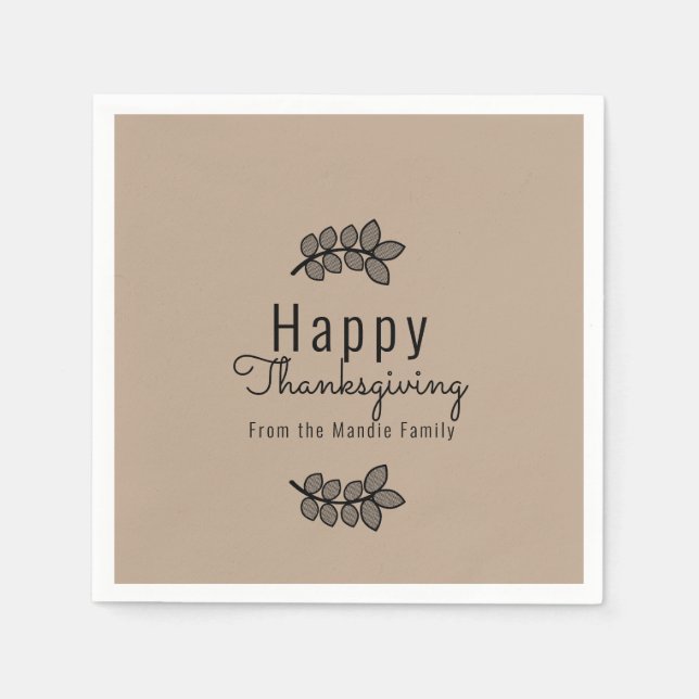 Servilleta De Papel Guión mínimo para la ecologización de la rama de A (Anverso)