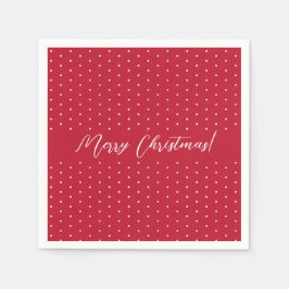 Servilleta De Papel Guión rojo elegante