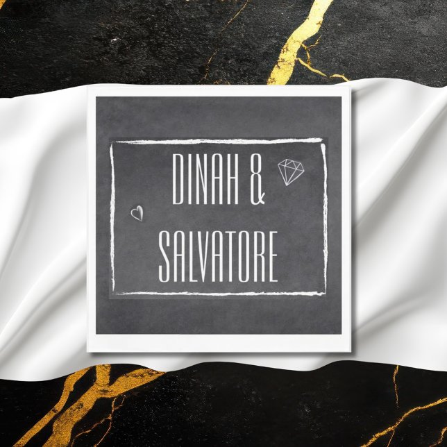 Servilleta De Papel Guion simple de pizarra moderna  (Subido por el creador)