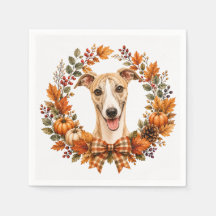 Guirnalda de otoño Whippet