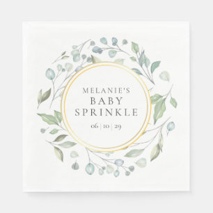 Servilleta De Papel Guirnalda de vegetación para baby sprinkle / showe