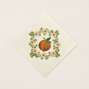Servilleta De Papel Guirnalda del flor del melocotón